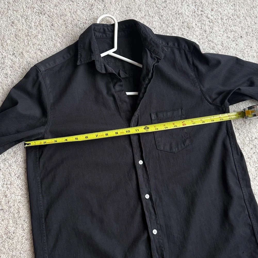 FRANK & EILEEN Mary Shirtdress Black Famous Denim - Picture 13 of 15